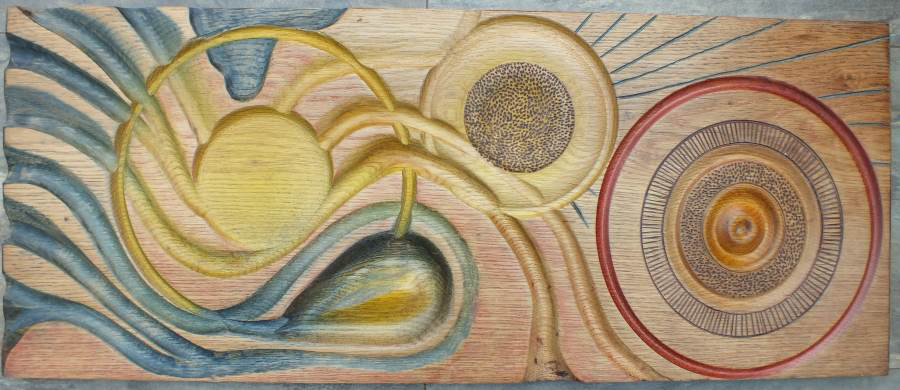 Sea Sun Sand wood sculpture